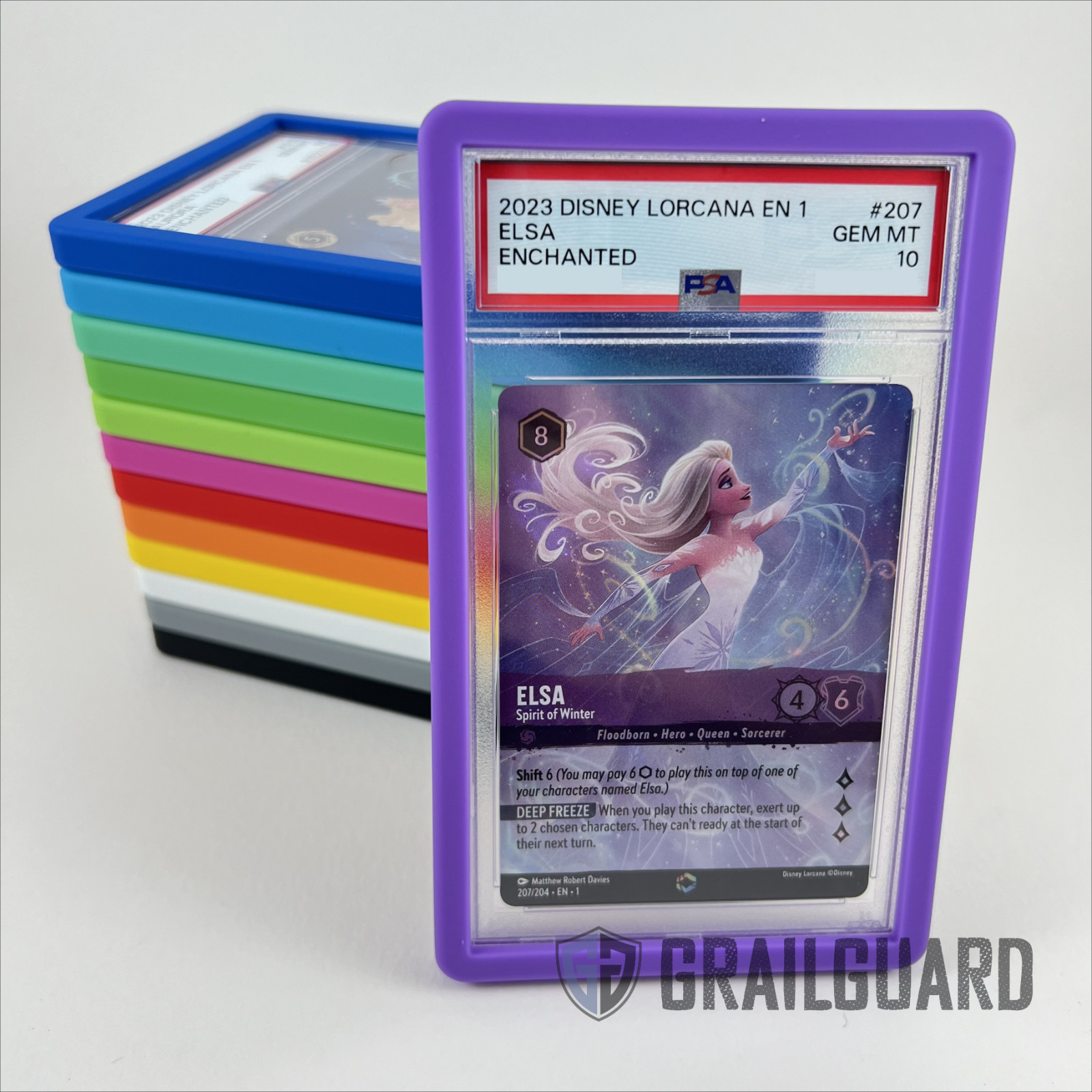 Graded Card Slab Bumper Protector Case for PSA MGC GG BGS - Strong TPU Material