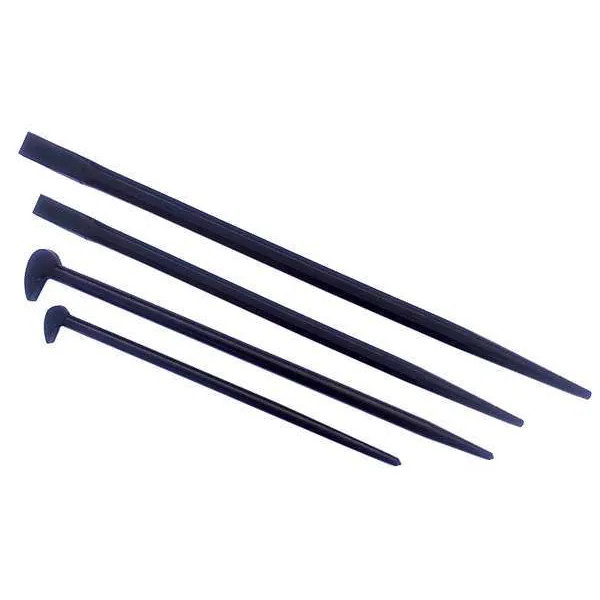 Westward Pry Bar,Curved,High Carbon Steel,4 pcs. 31MA33 Westward 31MA33