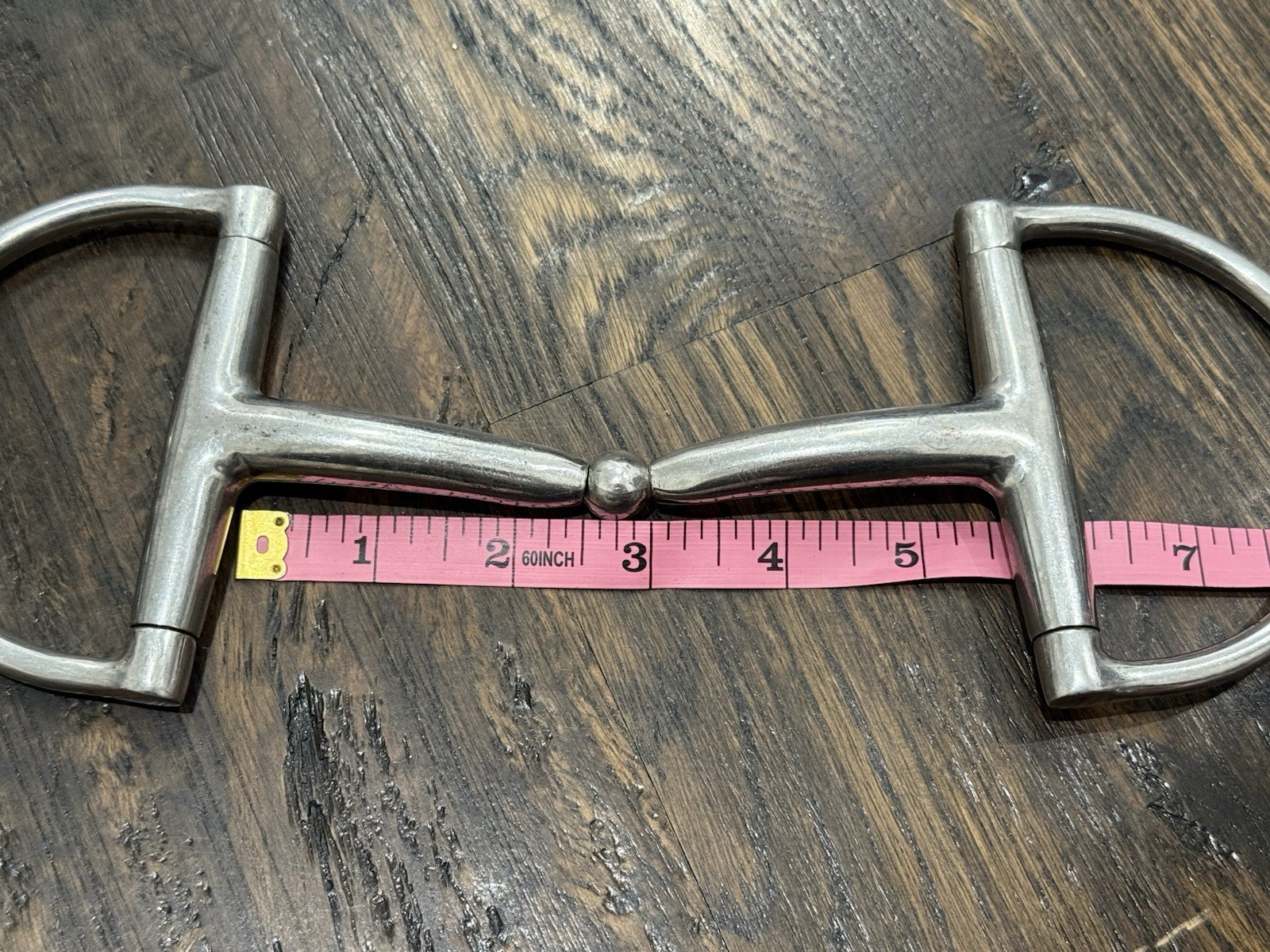 KY Single Jointed Rotary D Ring Horse Bit 5 1/2”