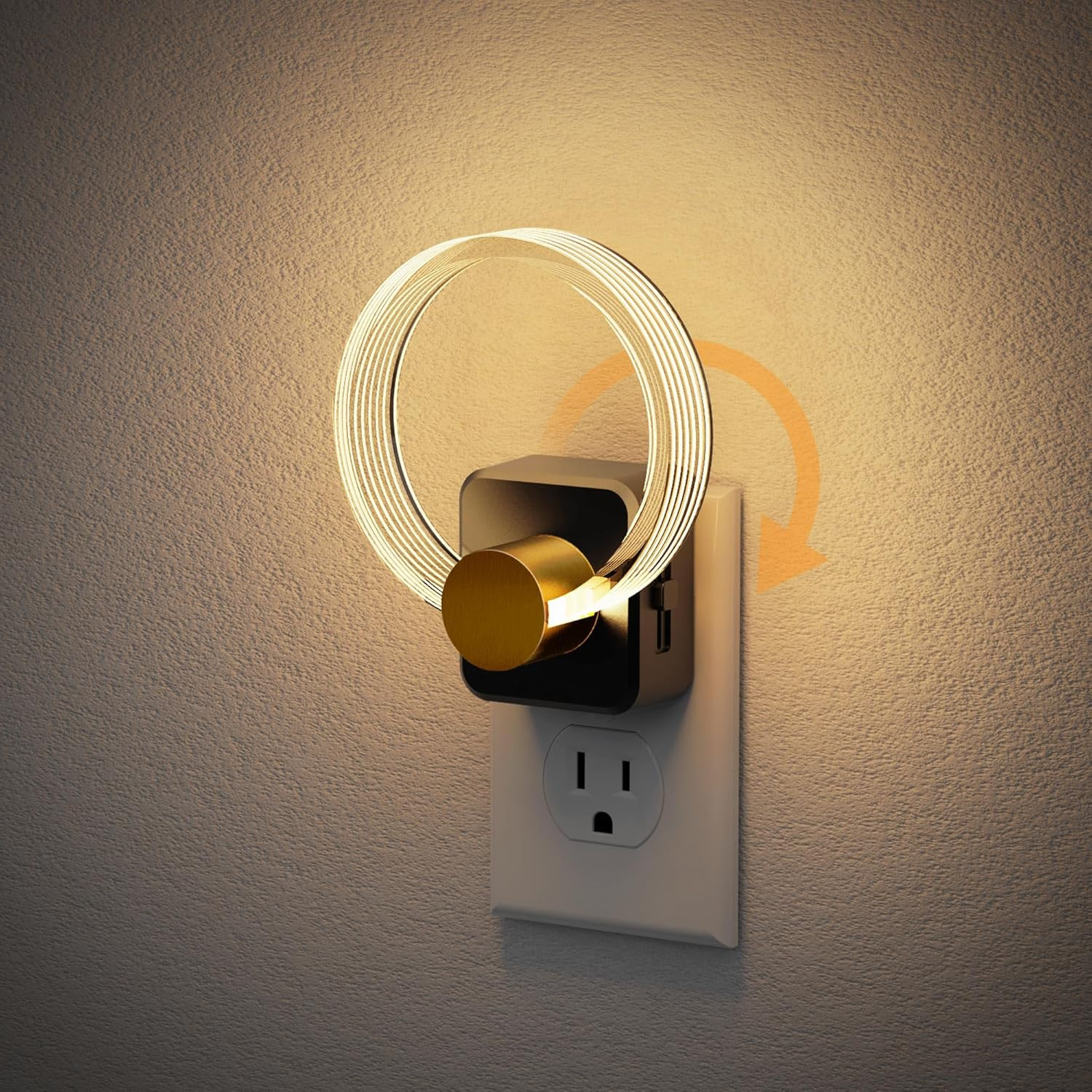 Night Light, Night Lights Plug into Wall, Dimmable Nightlight with Dusk to Dawn