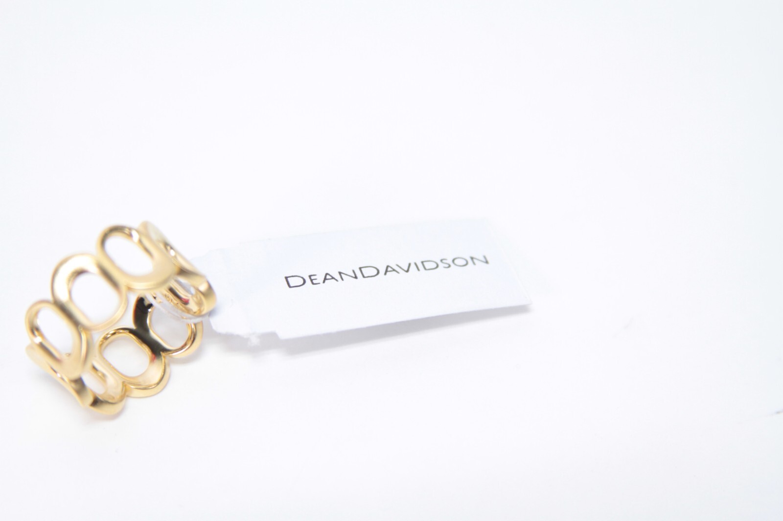 NWT Dean Davidson Crosby Link Ring Gold Size 7