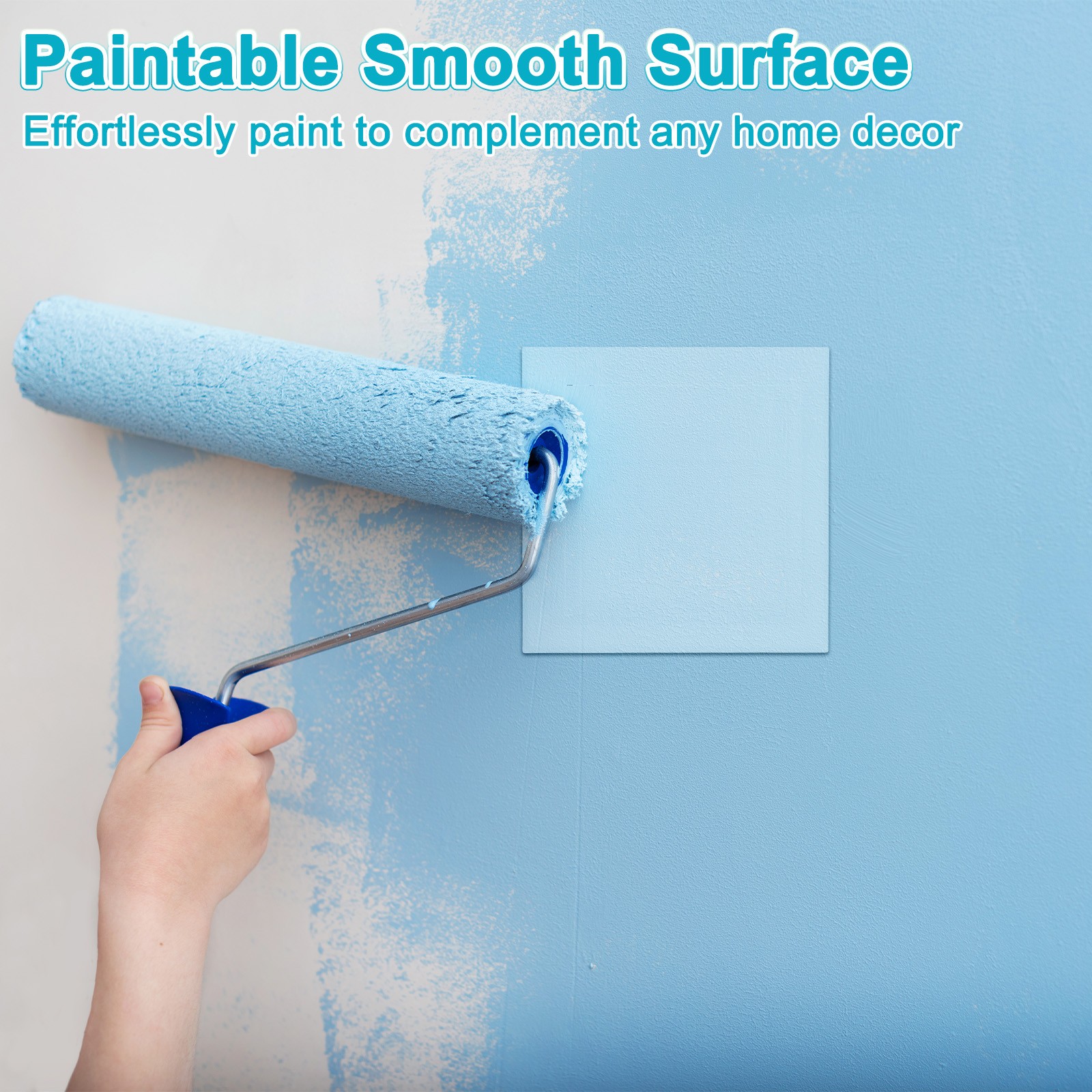 2-Pack Access Panel for Drywall, 5.7x6" Plastic Wall Hole Cover [White]