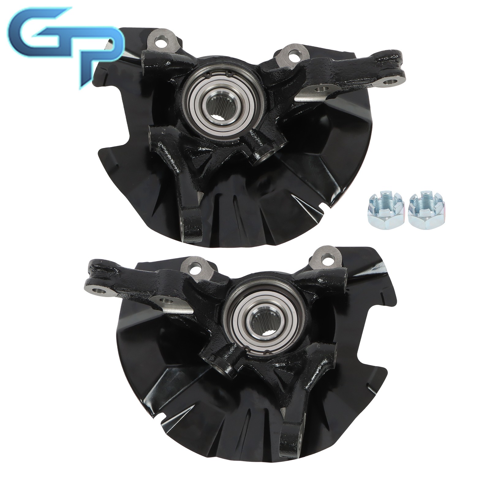 2x Front Left & Right Steering Knuckle Assembly For Hyundai Accent 2007-2011