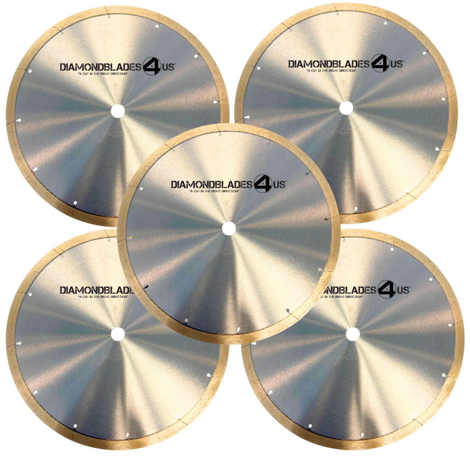 5 Pack 7" Pro+ Diamond Blades for Porcelain Ceramic tile Slate Granite Marble