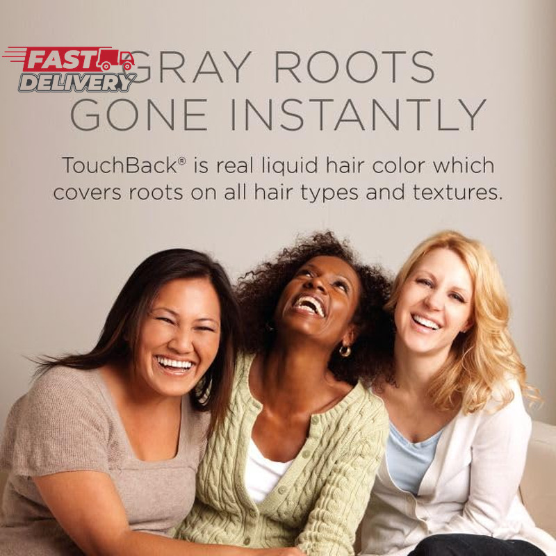 Touchback Pro Gray Root Touch up Marker Applicator - Real Hair Color - Rich Blac