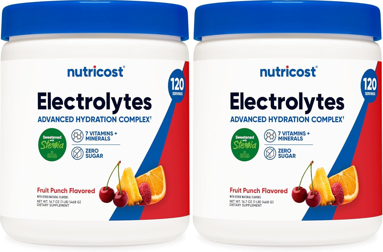 Electrolyte Complex Powder (120 Servings, Fruit Punch) | Hydration Supplement Dr