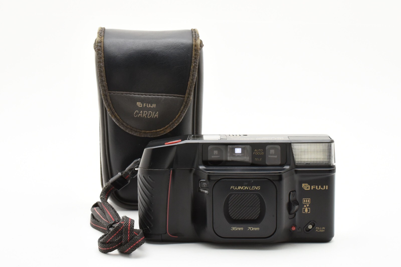 [Near Mint-] Fujifilm Tele Cardia Super Date Point & Shoot Film Camera #99176