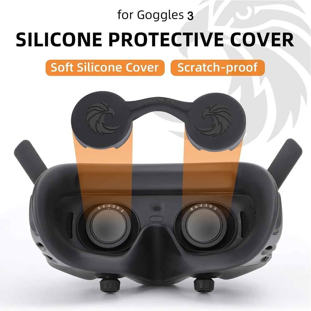 Sunnylife Eagle Silicone Lens Protective Case Protector Cover for Goggles 2 S7W8