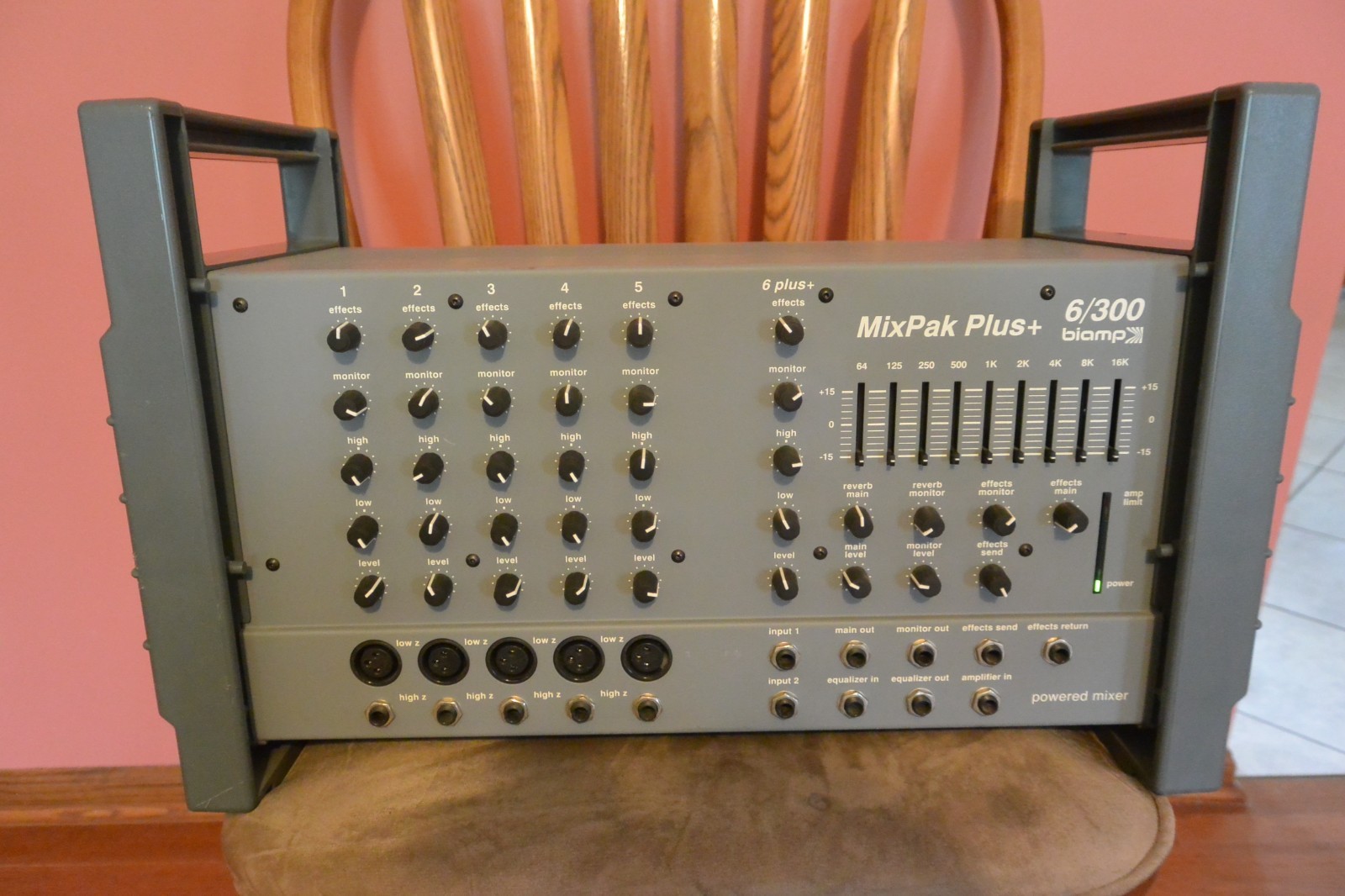 Biamp MixPak Plus Multi-Channel Powered Mixer 6/300