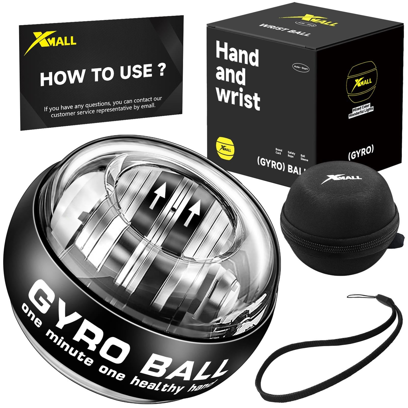 Torque Ball Hand Exerciser, Grip Strength Trainer, Forearm Strengthener