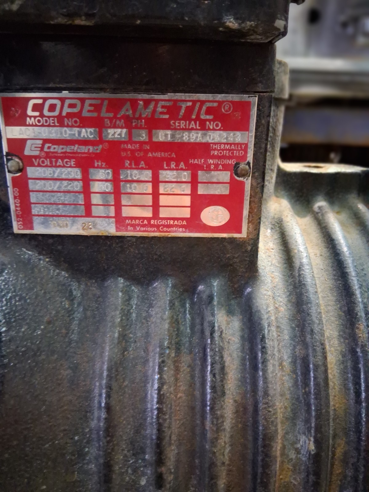 2 Copeland copelamtic compressors phase 3