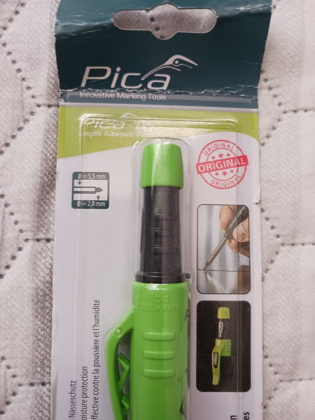 PICA DRY LONGLIFE AUTOMATIC PENCIL / MARKER WITH SHARPENER New