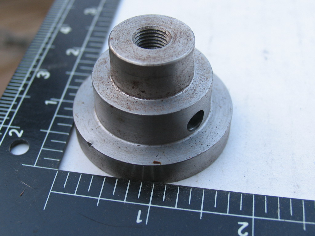 4  Arbor Hole Size Adapters 7/16"-20 Thread, Lot A