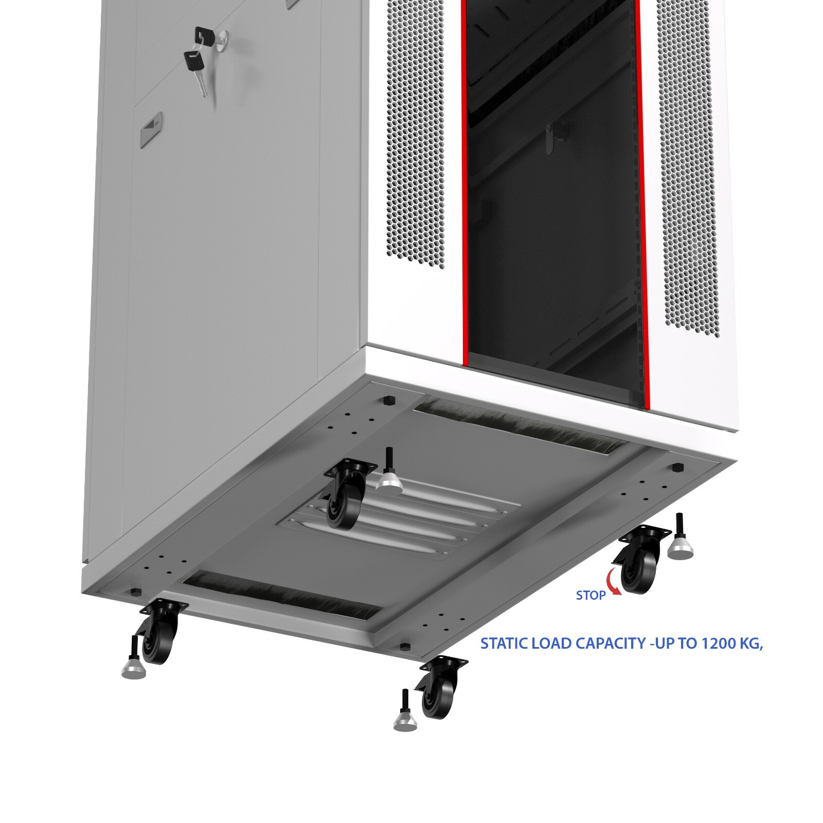 18U Server Rack IT Cabinet Data Network Rack Enclosure - 35-Inch Deep Rack Stand