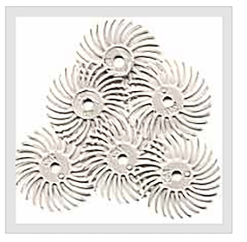3M RADIAL BRISTLE DISCS BRUSHES WHITE 120 GRIT 3/4" Pack of 6