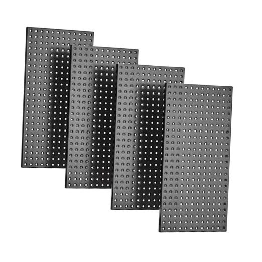 Metal Pegboard Panels 24" x 12", Heavy Duty Steel Peg Boards 4 Pack 24" x 12"