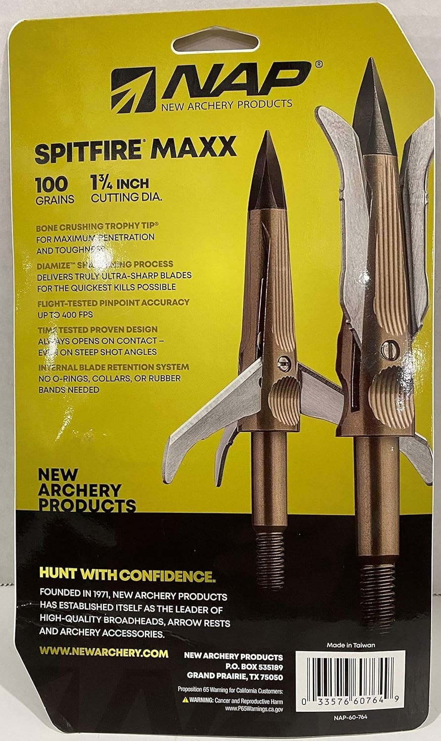 Broadhead Hunting Arrows Archery Bow Accessories 100 Grain 4 Pack