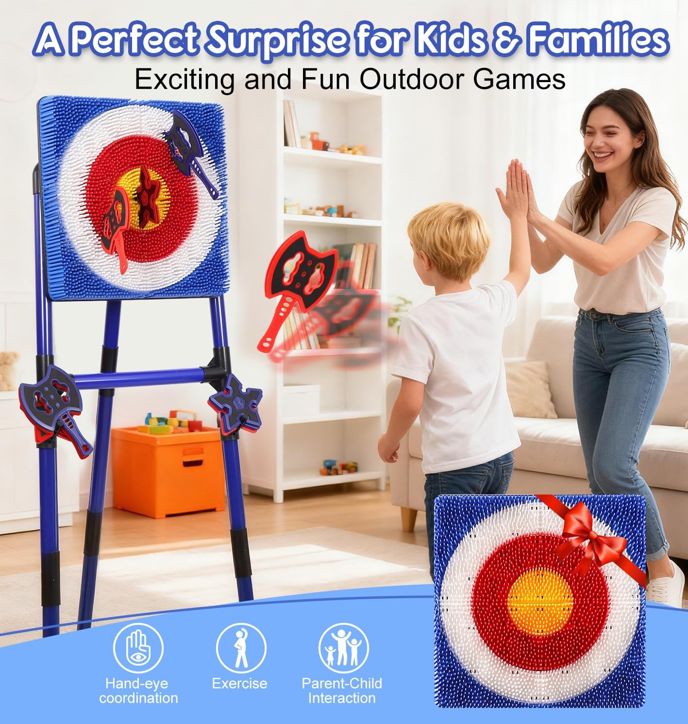 Steadyjoy Axe Throwing Game For Backyard Safe Plastic Axe Throwing Set For 6 6