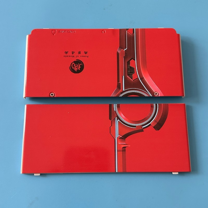 Top+Bottom Cover Shell Plate Case For Nintendo New 3DS Xenoblade Monado Blade US