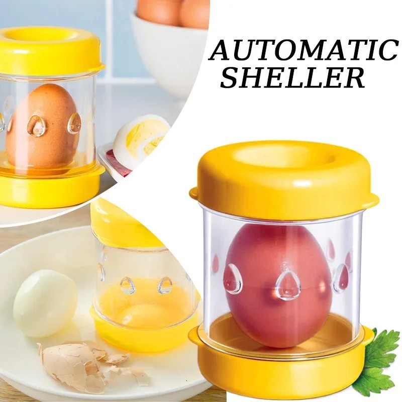 BOILED EGG PEELER TOOL – EASY EGG SHELL REMOVER, Black KITCHEN GADGET