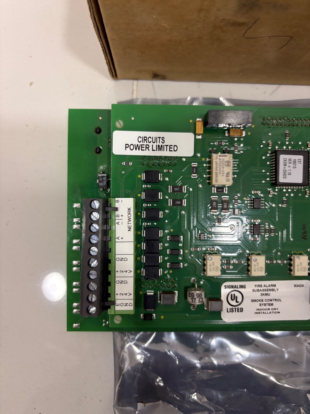 EDWARDS EST 3-ANNCPU3 CENTRAL PROCESSOR UNIT 3100650 REV 5