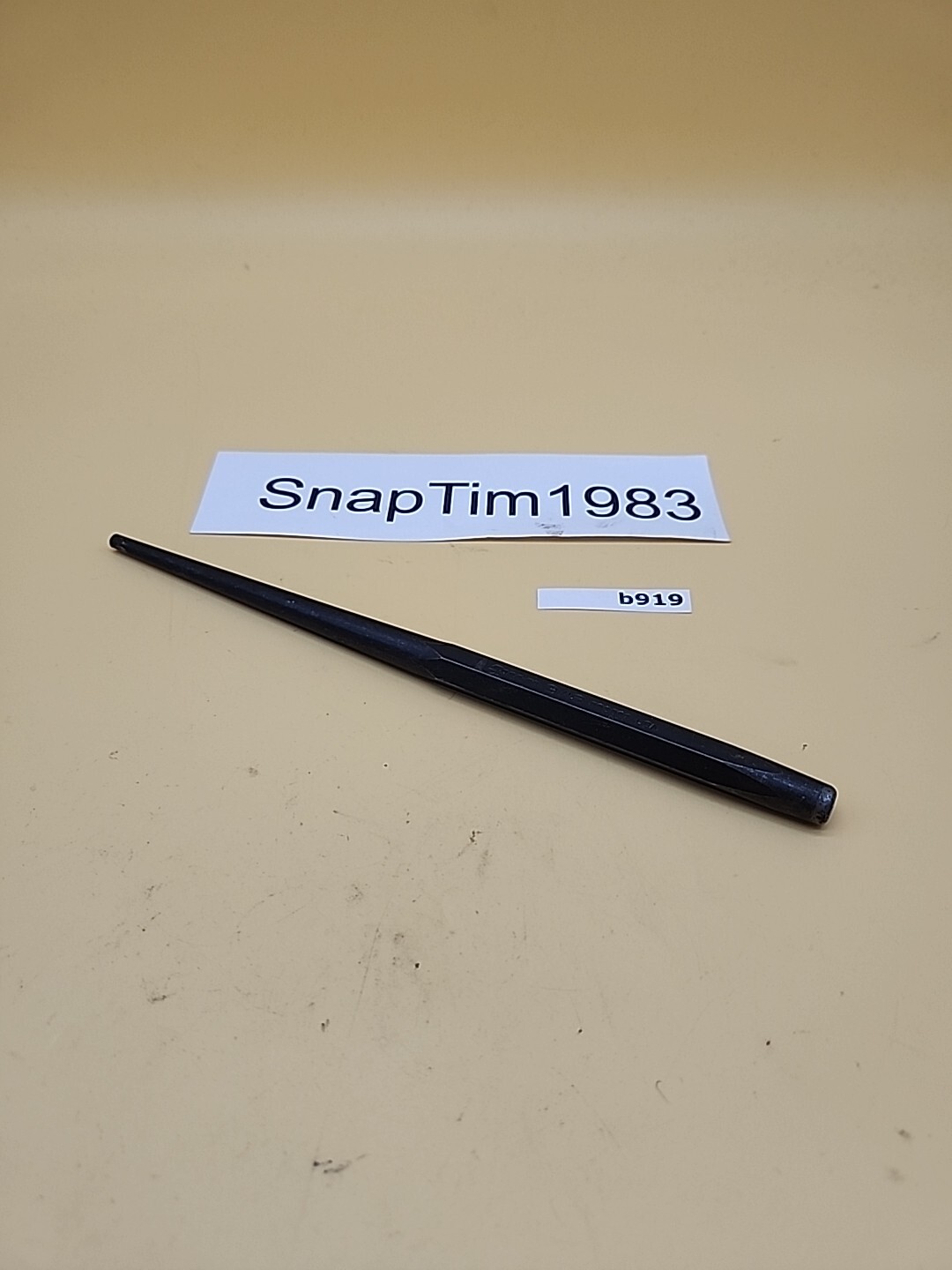 Snap-On Tools 3/16" 9" Length LONG Taper Steel Punch PPC907