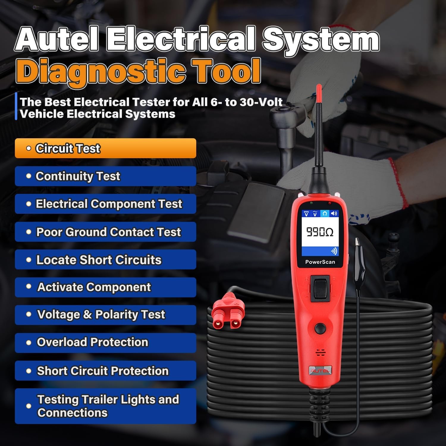 Original AUTEL PowerScan PS100 Electrical System Diagnostics