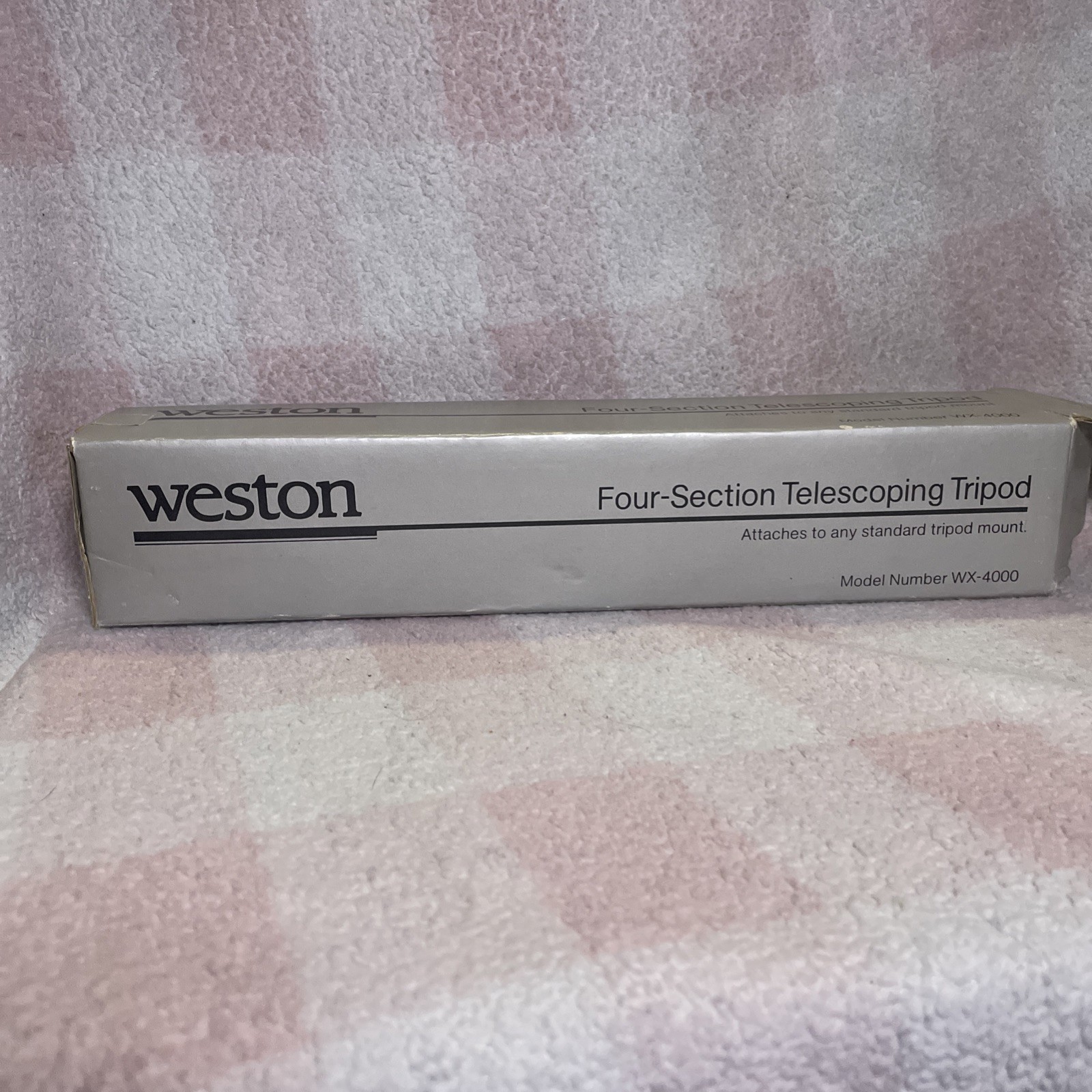 Weston Wx-4000 Four-Section Telescoping Tripod With Box/ 43” H