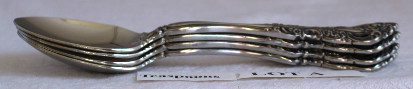 4 Oneida Stainless Cube Michelangelo TEASPOONS