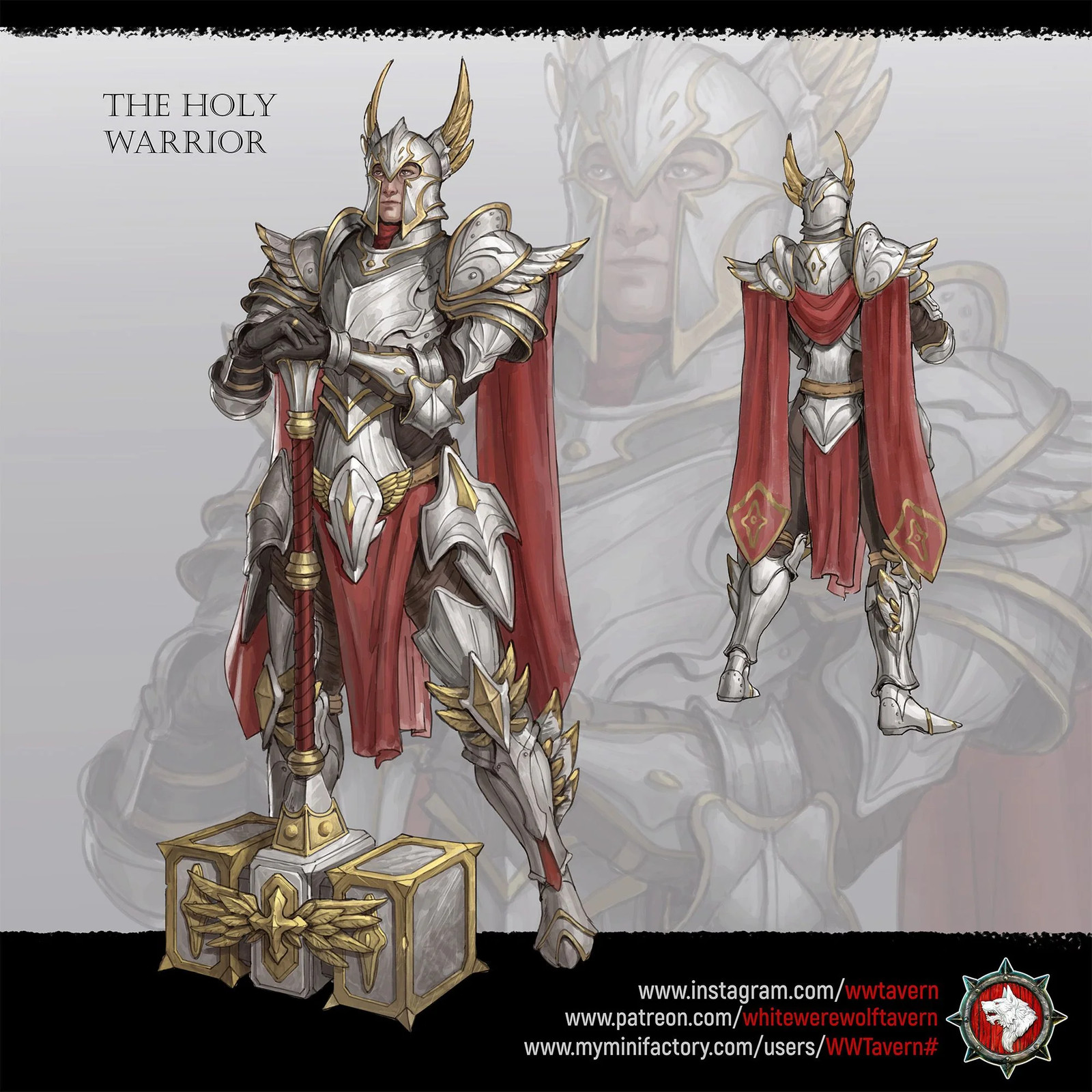 The Holy Warrior - Resin Tabletop Miniature
