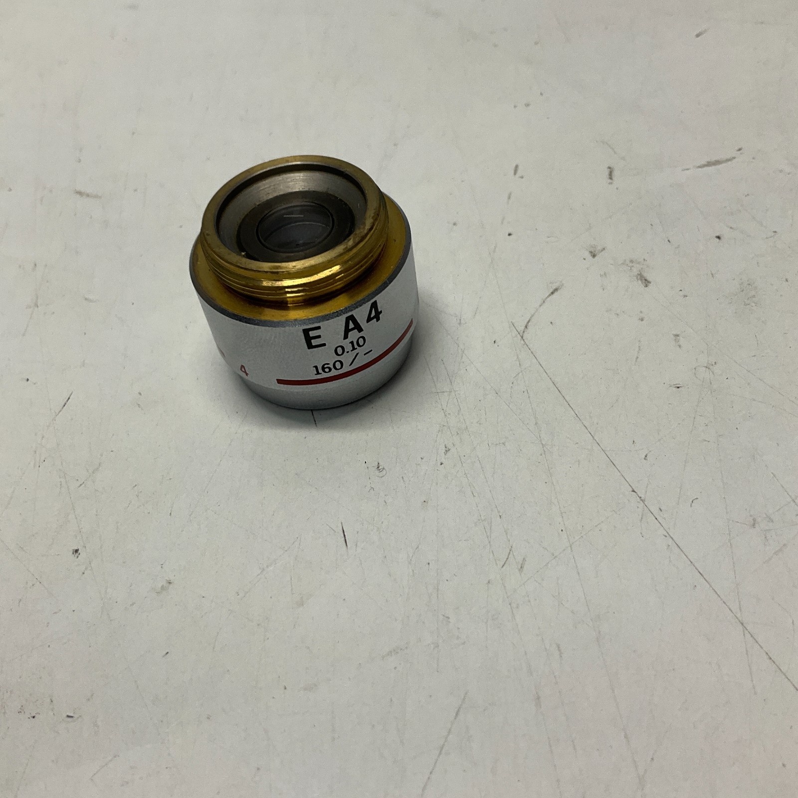 Olympus E A4 4x 0.10 Microscope Objective Lens