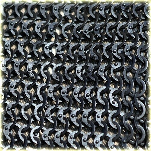 Medieval Knight Chain mail Skirt 9 mm Flat Riveted With Warser