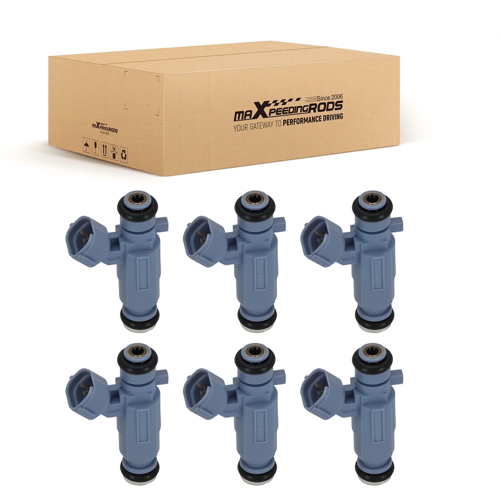 6Pcs Fuel Injectors for Kia Sorento Sedona 3.5L V6 2002-2006 Part 35310-38010