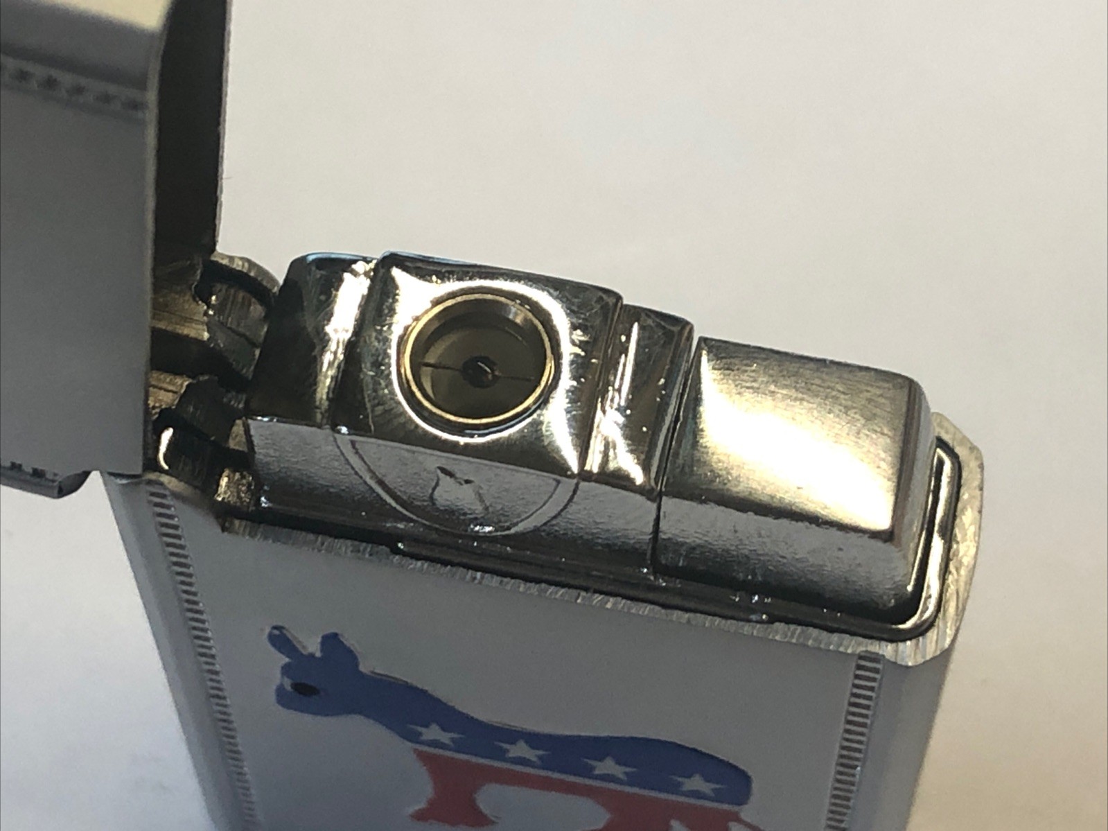 August 2004 Democrat Donkey Lighter Silver-Tone