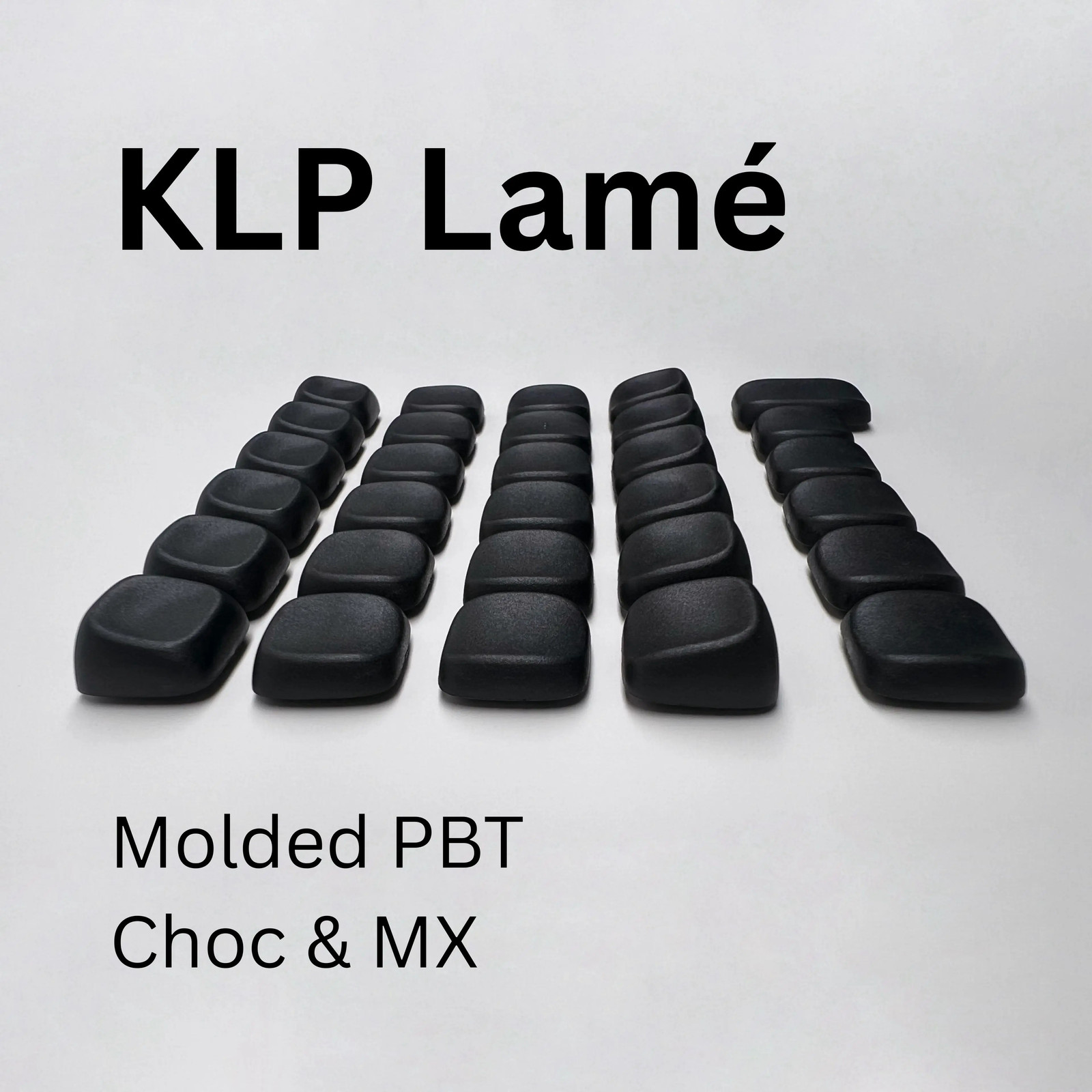KLP Lamé PBT Low Profile Keycaps for Kailh Choc V1 V2 MX Switches 46/60 Keys