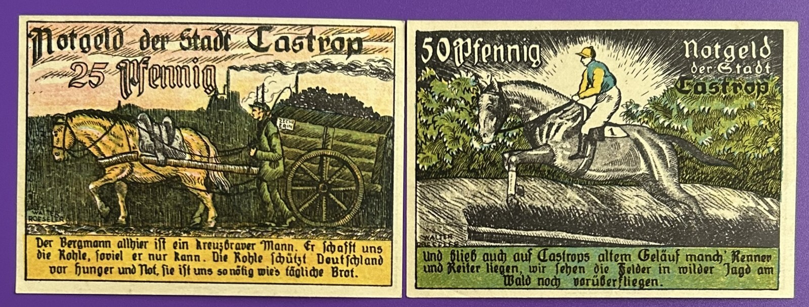 Germany. Notgeld. Caftrop 25 50 Ph 1921