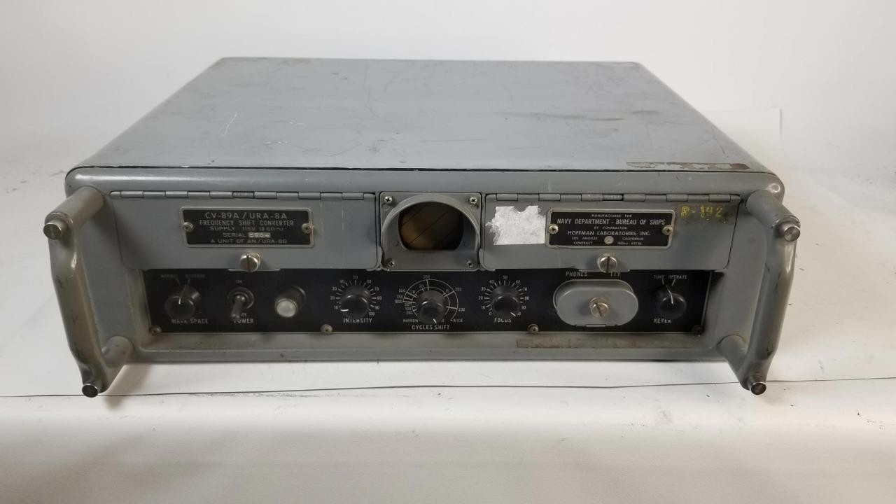Hoffman Radio Corp CV-89A/URA-8A Vintage Navy Frequency Shift Converter #5264