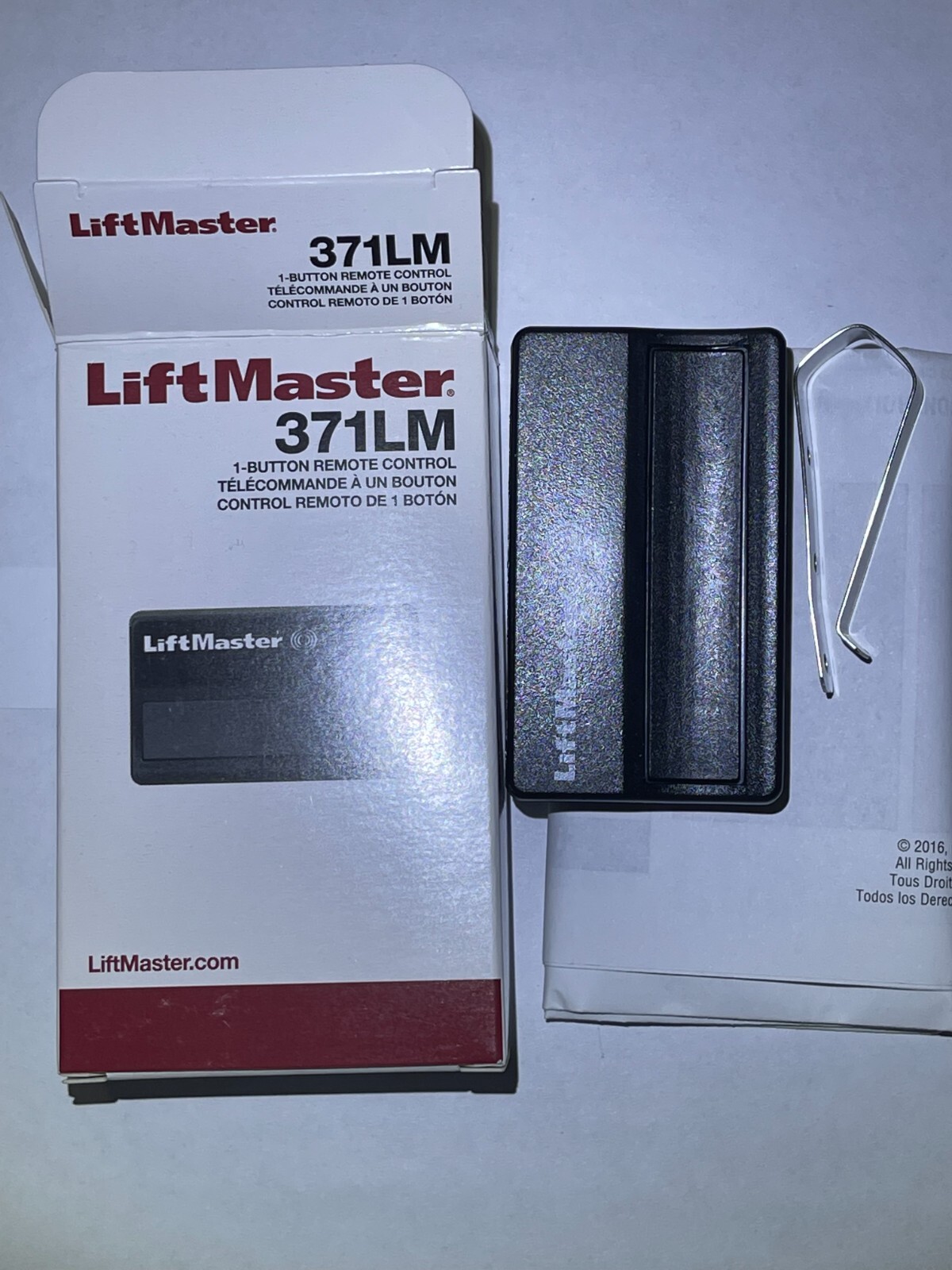 Liftmaster 371LM 315MHz Security+ Remote Control Garage Opener Purple Craftsman