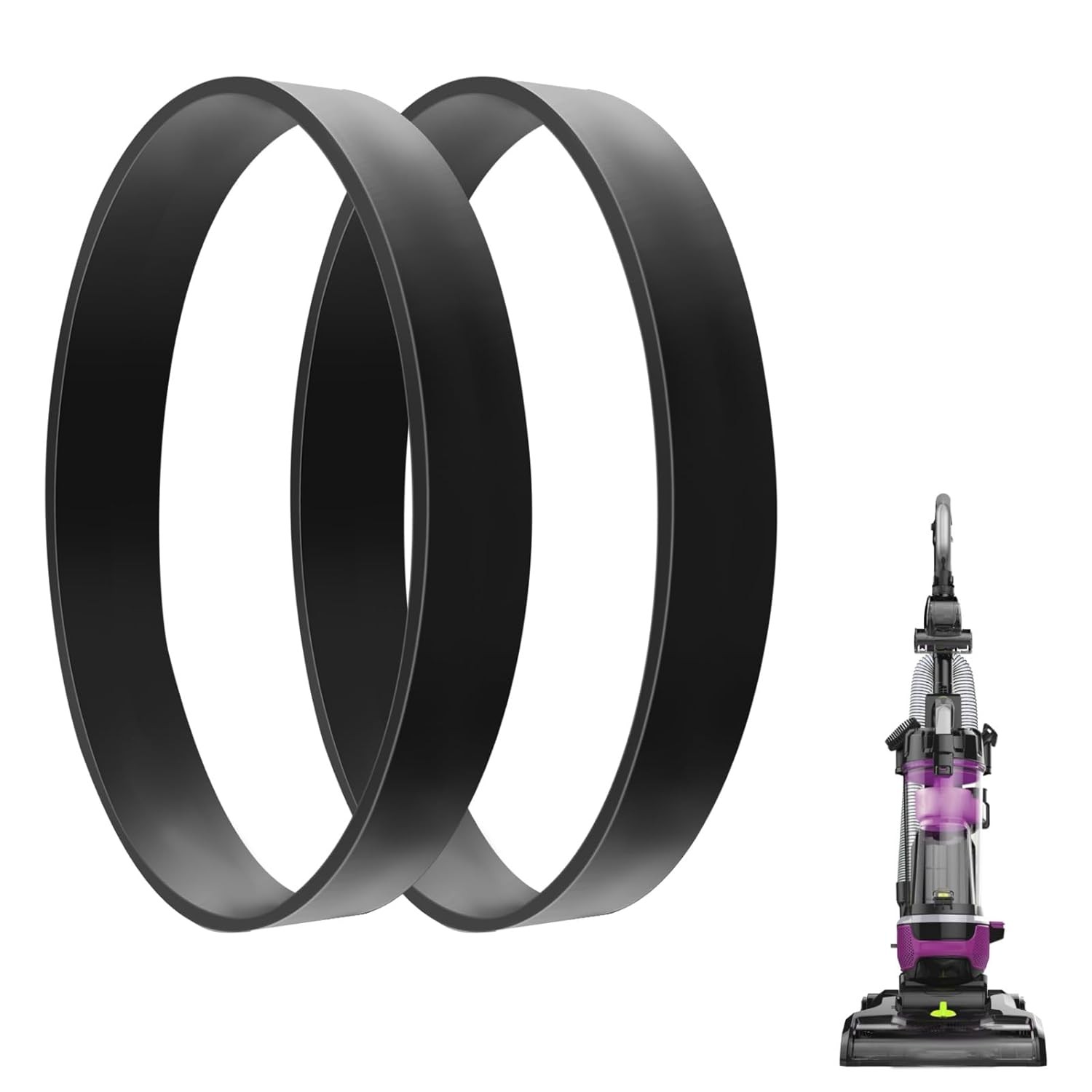 2pcs E0205 Vacuum Cleaner Belts, U Style Not Easy to Break Cleaner...