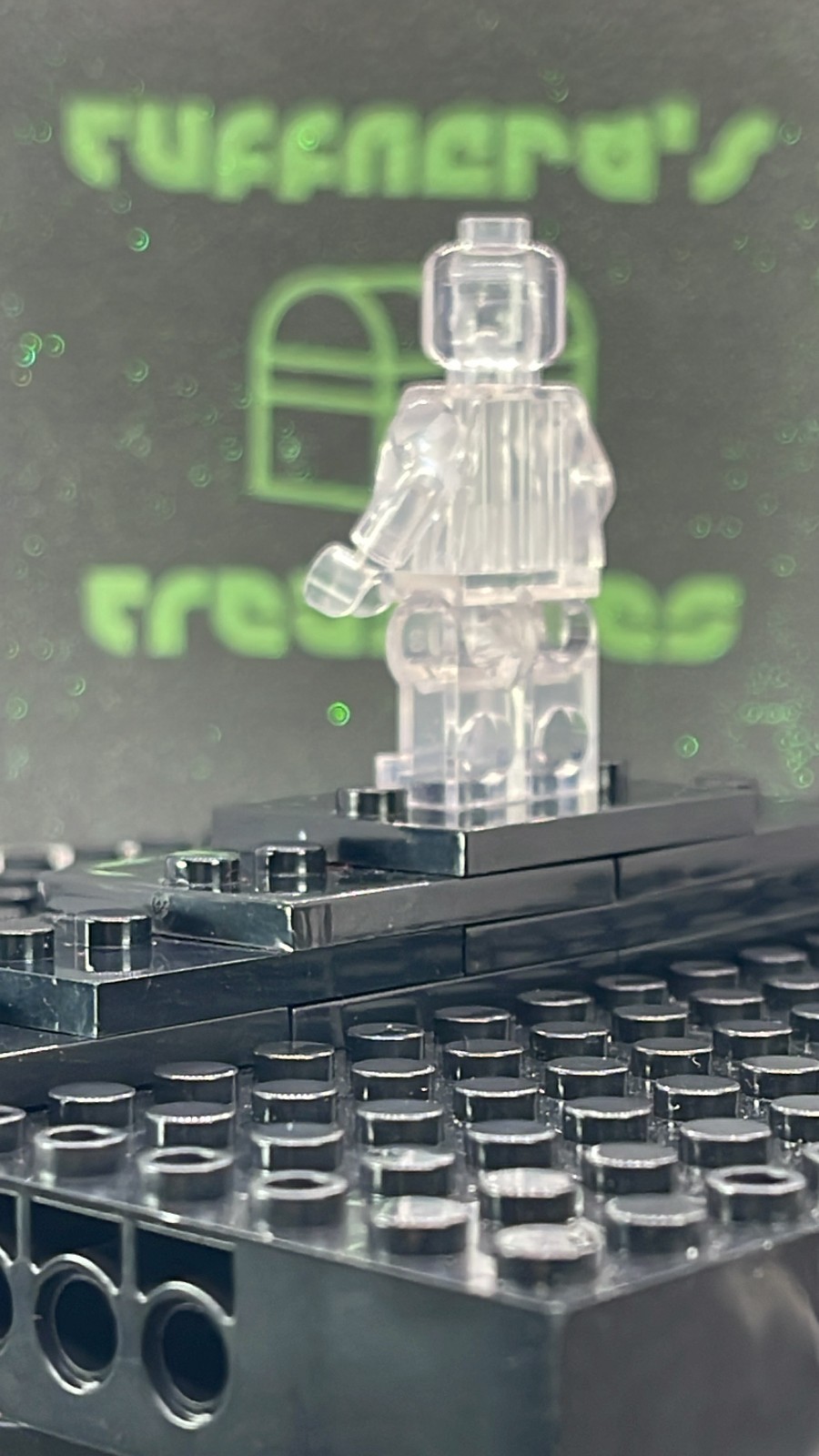 CUSTOM BLANK MOC TRANSPARENT CRYSTAL CLEAR MINIFIG
