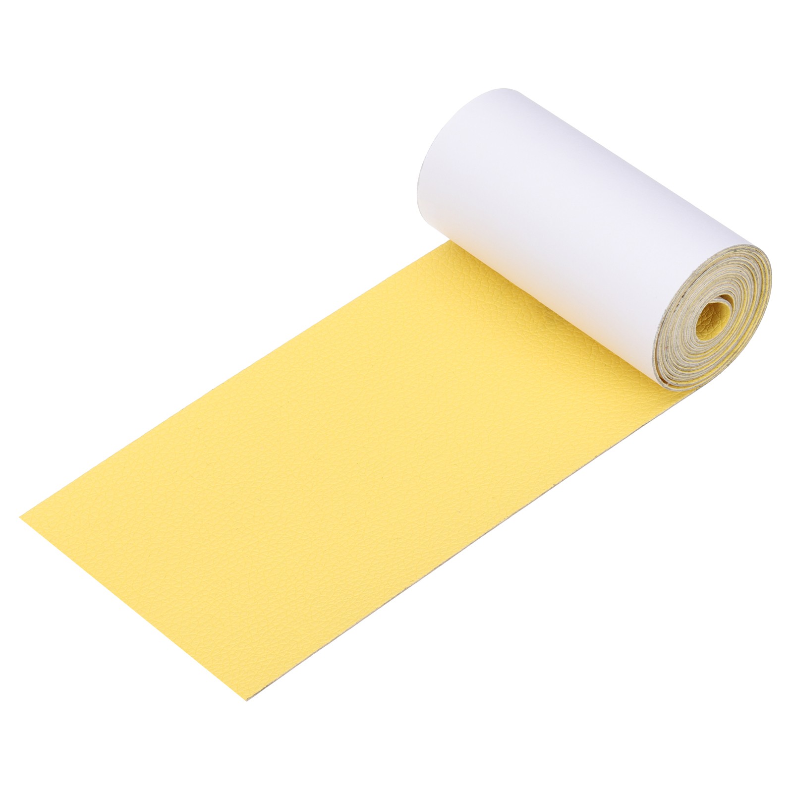 Leather Patches for Furniture, 3.2 x 61 Inch Self Adhesive Tape, Bright Yellow