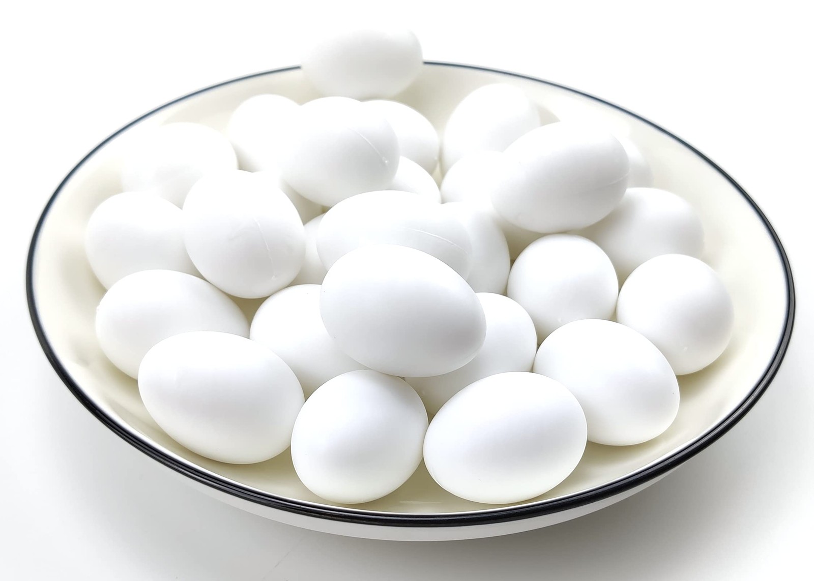 10 Pieces Pigeon Eggs Solid Plastic for Hatching Help 3.5 cm, pigeon