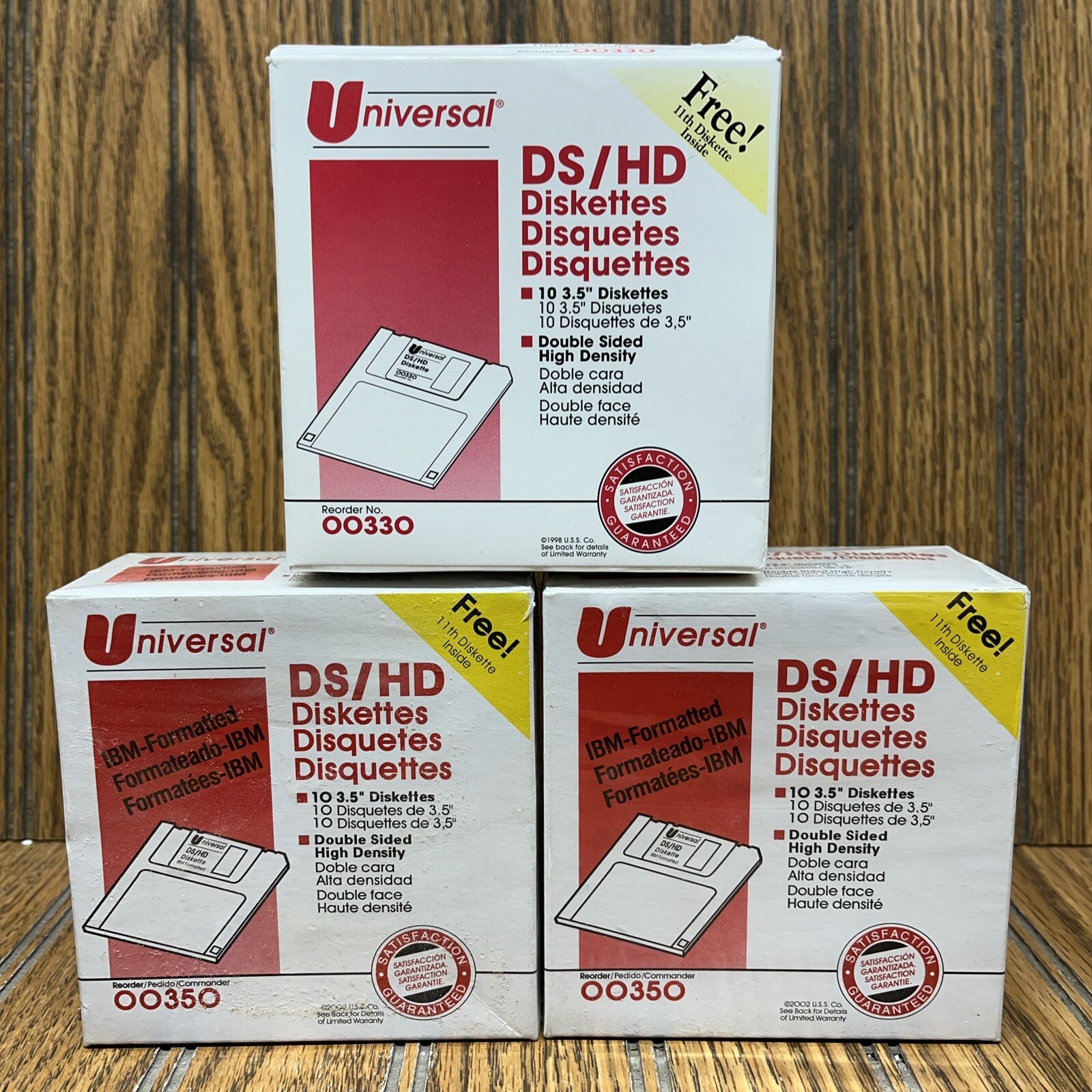 Universal High Density IBM Formatted 3.5” 2 - 10 Pack DS/HD Floppy Discs