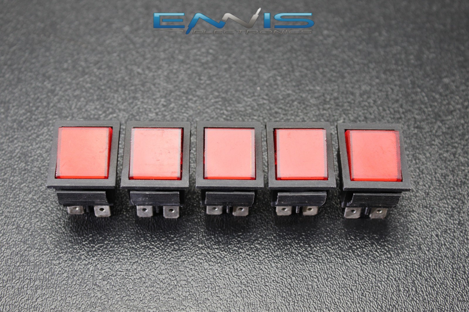 5 PCS ROCKER SWITCH DPST ON OFF TOGGLE 15 AMP 250V 20 AMP 125V 6 PIN EC-2606