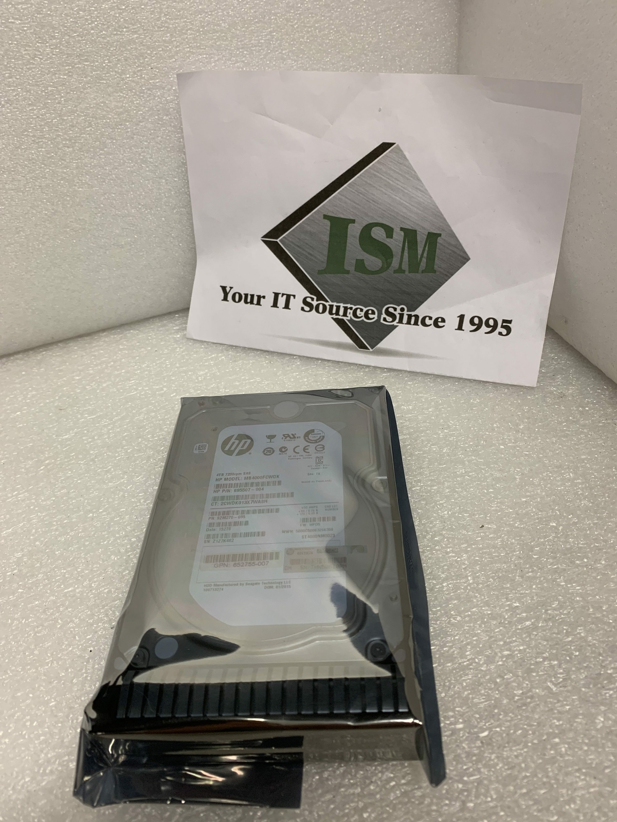 719770-004 695507-004 652755-007 HP MDL 4TB 6G 7.2K 3.5″ LFF Midline HDD w/ tray