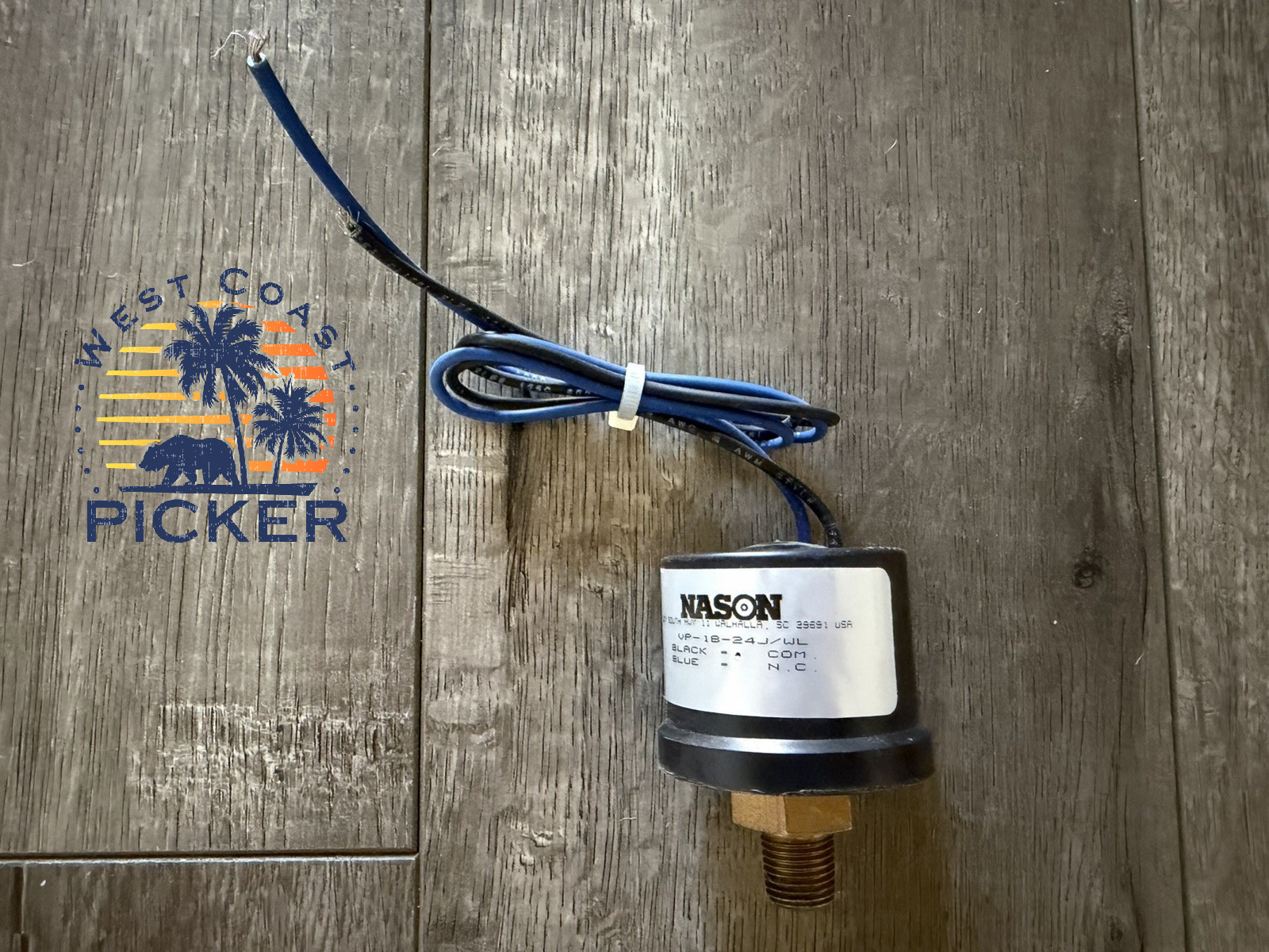 NASON VP-18-24J/WL Vacuum Switch (NOS OPEN BOX)
