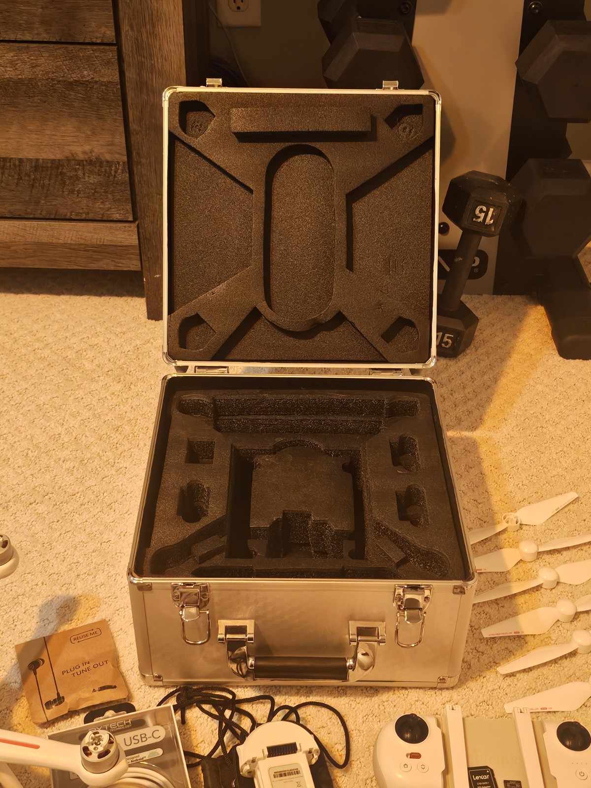 Potensic Ready to Fly Camera Drone Kit with Remote, Case, Propellers, Batteries