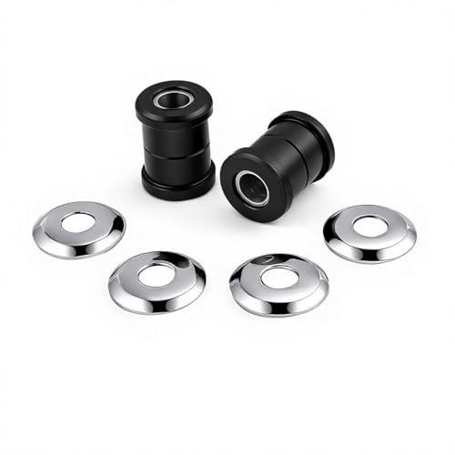 Motorcycle Handlebar Riser Bushings Kit 2 Pack Polyurethane Dampers With Metal