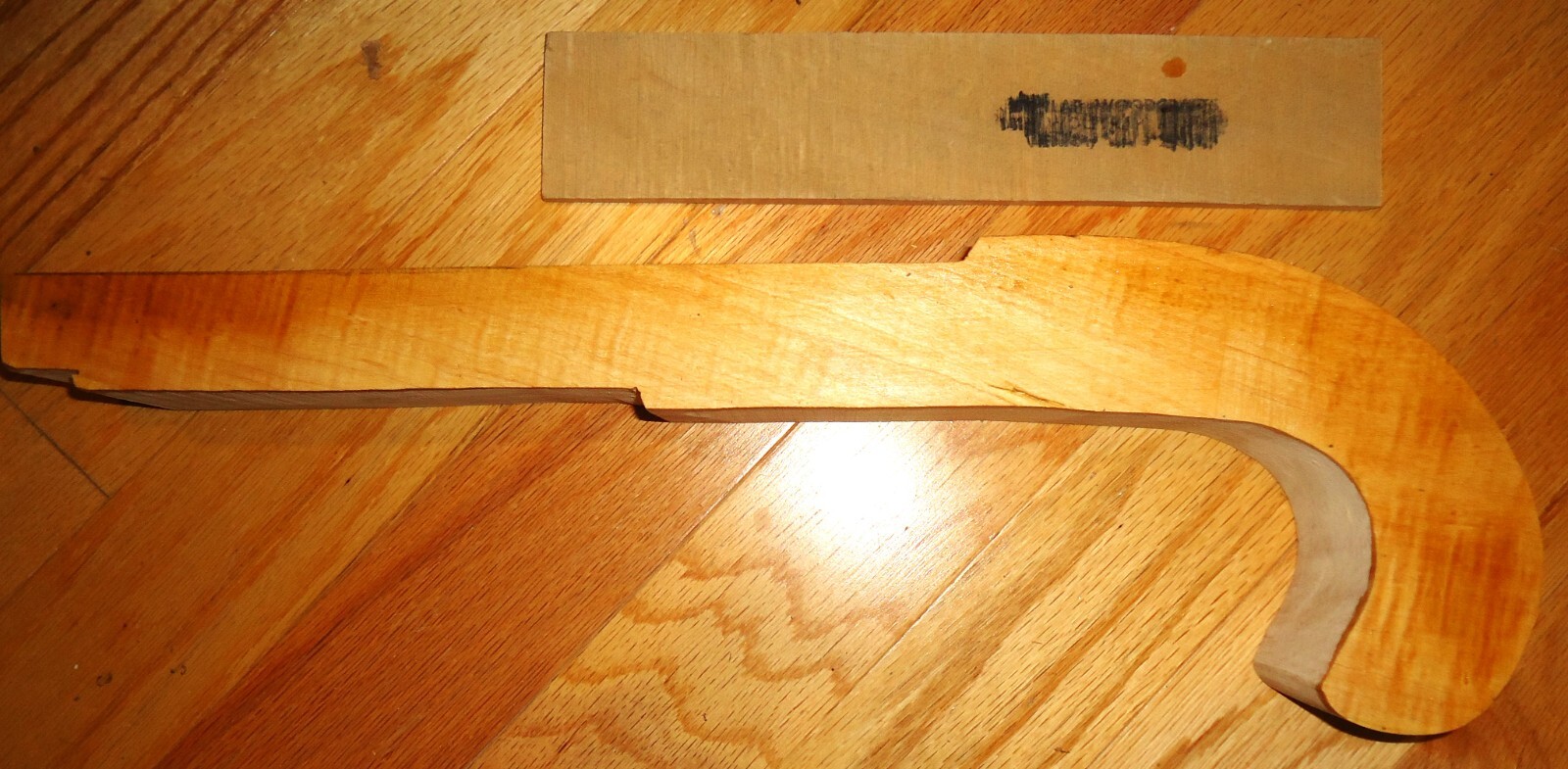 Pistol Stock Blank, Muzzleloader, Curly Maple, 18" x 2 5/16"