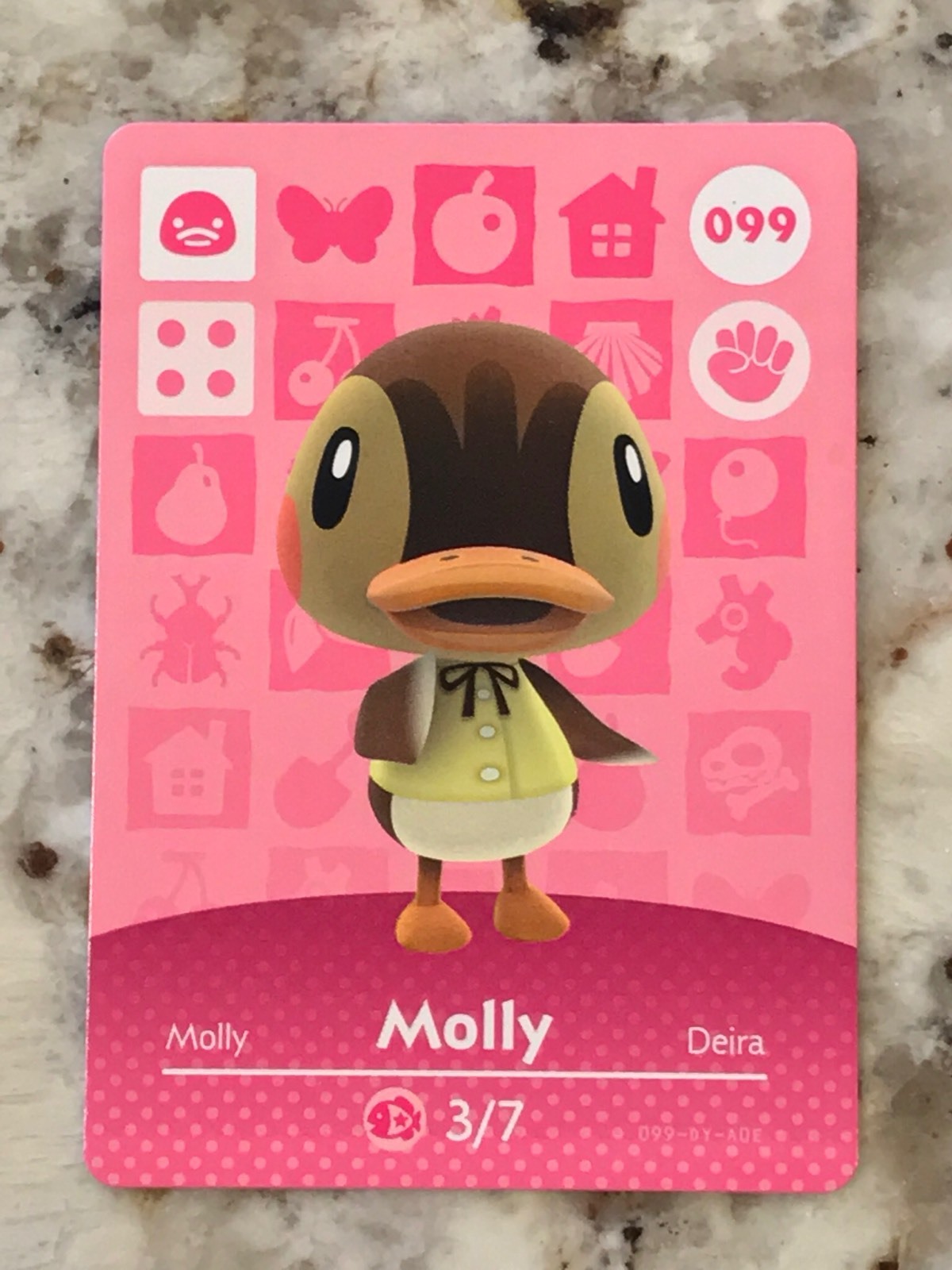 MOLLY #099 Animal Crossing Amiibo Authentic Nintendo Mint Card